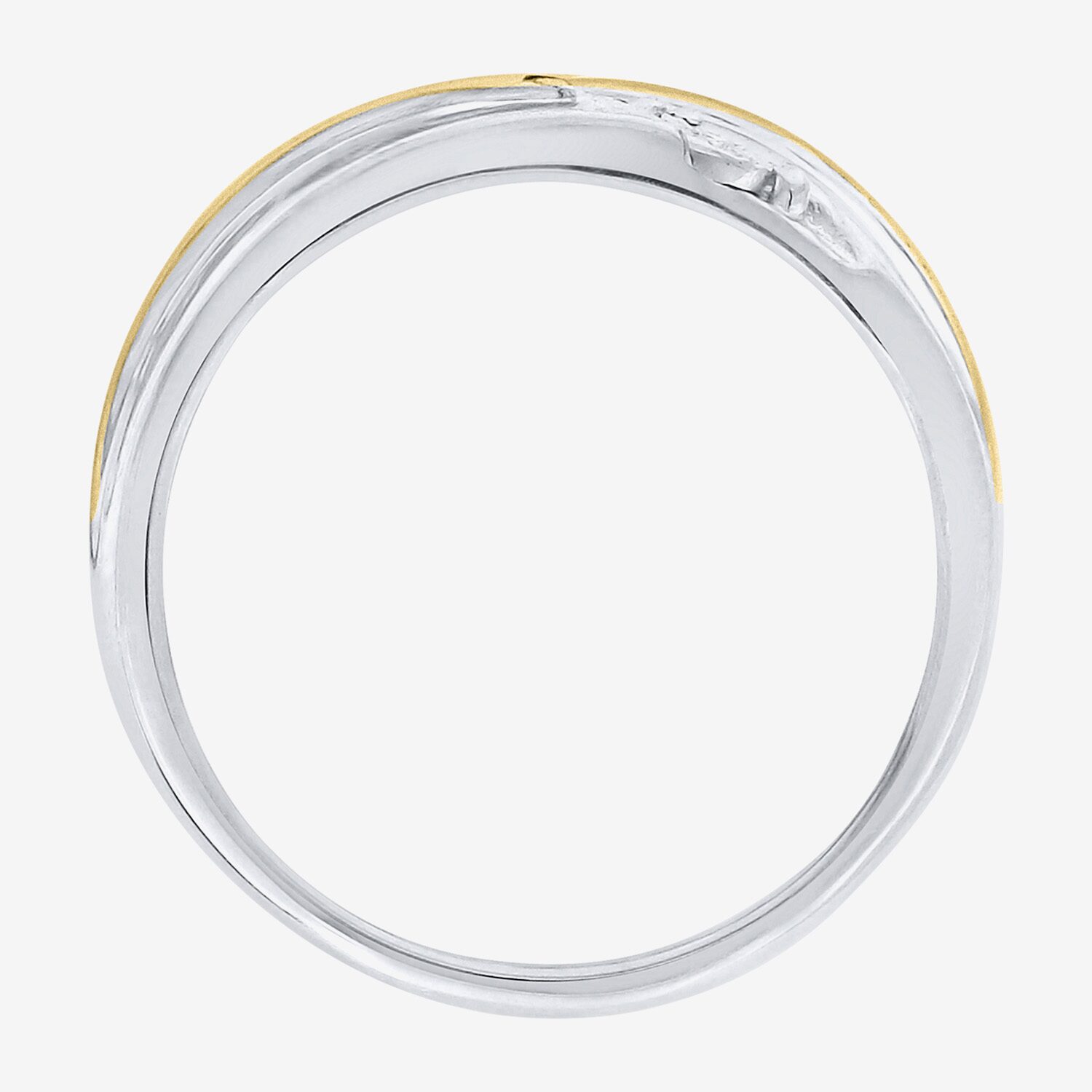 Limited Quantities! Mens 1/10 CT. T.W. Natural White Diamond 14K Gold Over Silver Fashion Ring