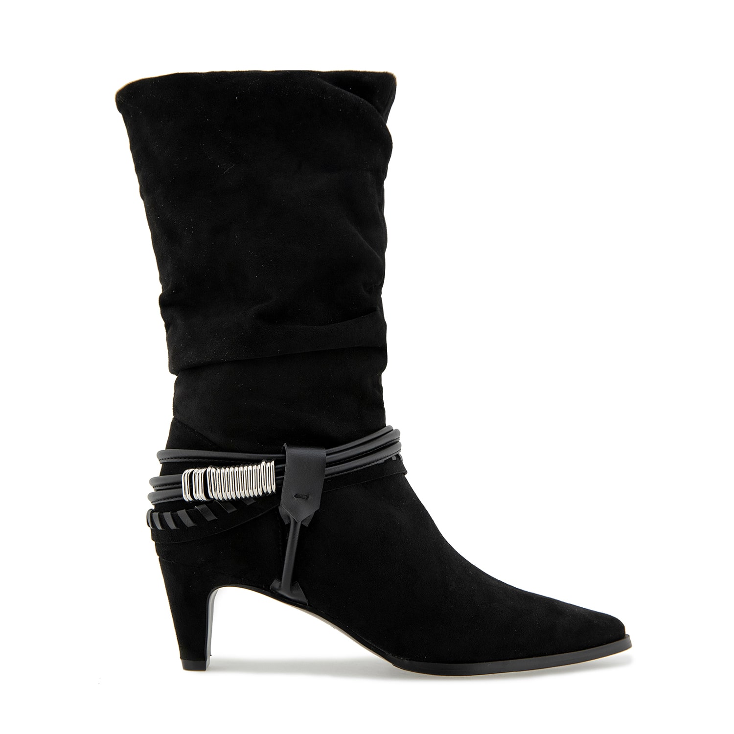 RM Rebecca Minkoff Womens Nicole Chunky Heel Slouch Boots