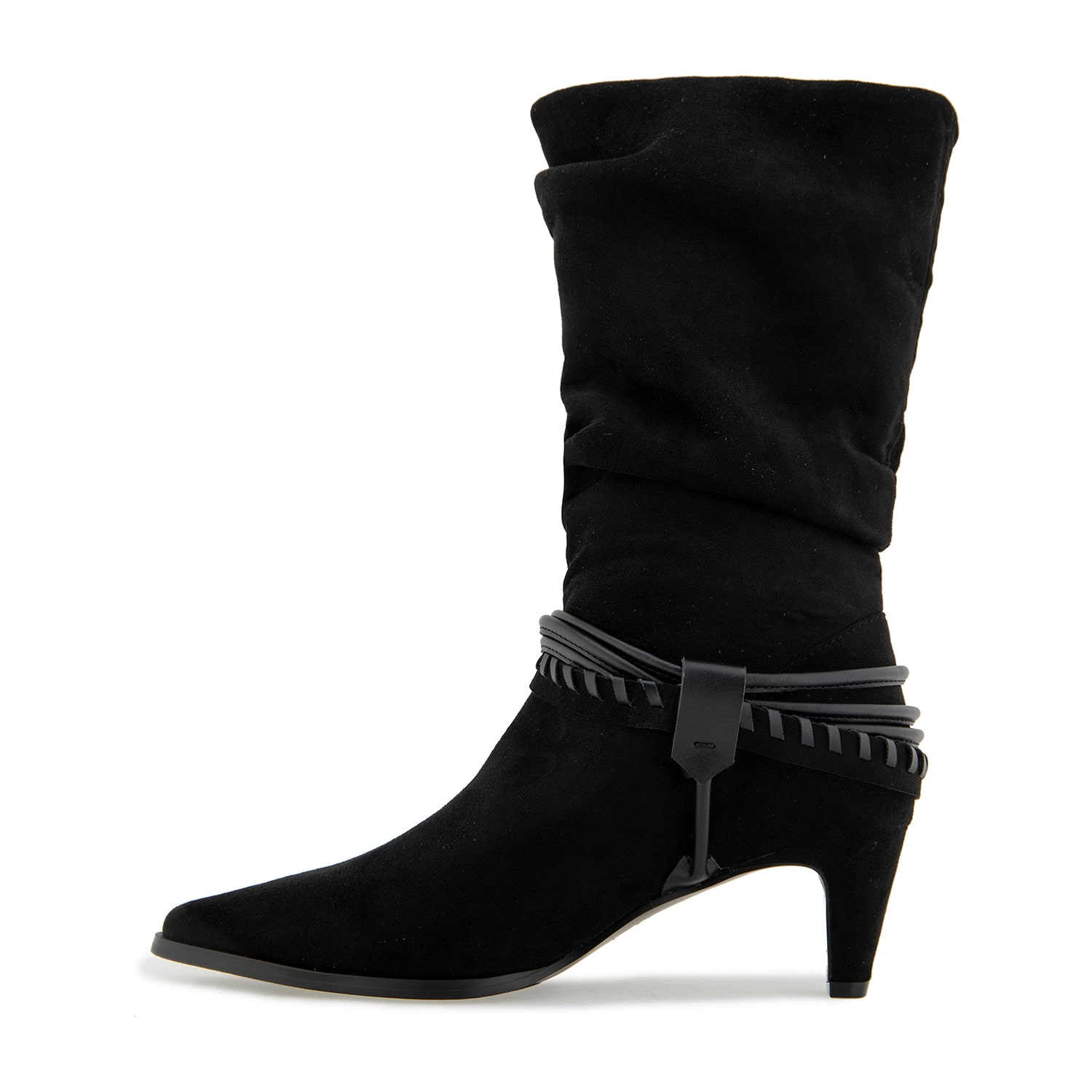 RM Rebecca Minkoff Womens Nicole Chunky Heel Slouch Boots