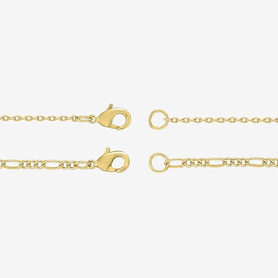 Yes, Please! Womens Genuine Blue Topaz 14K Gold Over Brass 2-pc. Necklace Set