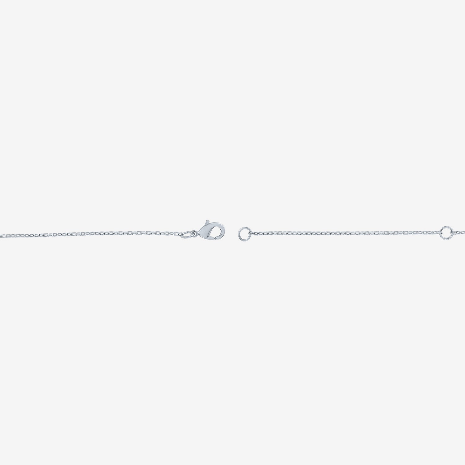 Yes, Please! Womens Lab Created White Sapphire Pure Silver Over Brass Heart 16 Inch Pendant Necklace