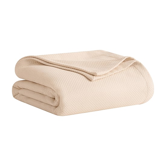 Madison Park Egyptian Cotton Micro Herringbone Blanket