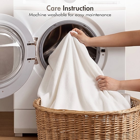 Madison Park Egyptian Cotton Micro Herringbone Blanket