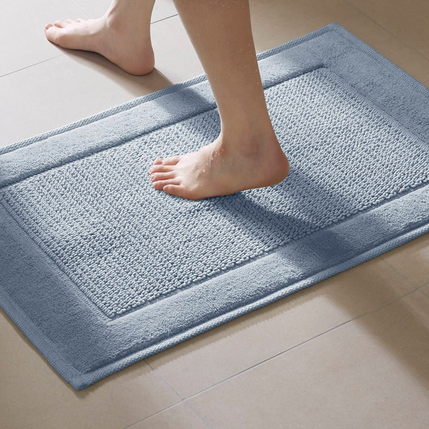 Madison Park Sanctuary Cotton Woven Bath Rug