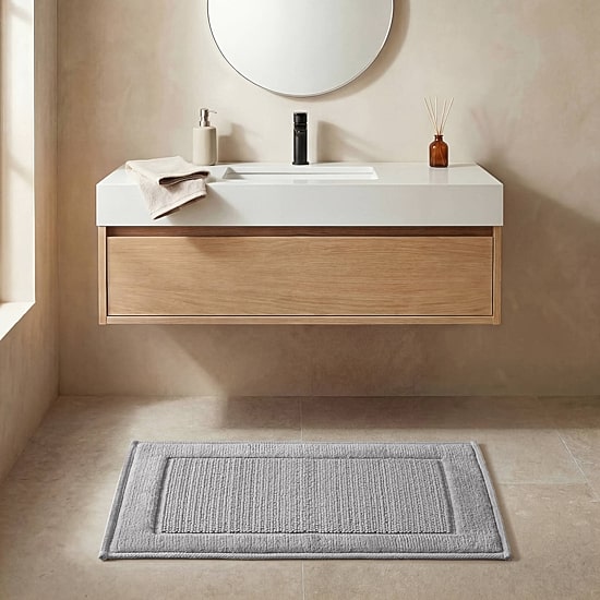 Madison Park Sanctuary Cotton Woven Bath Rug