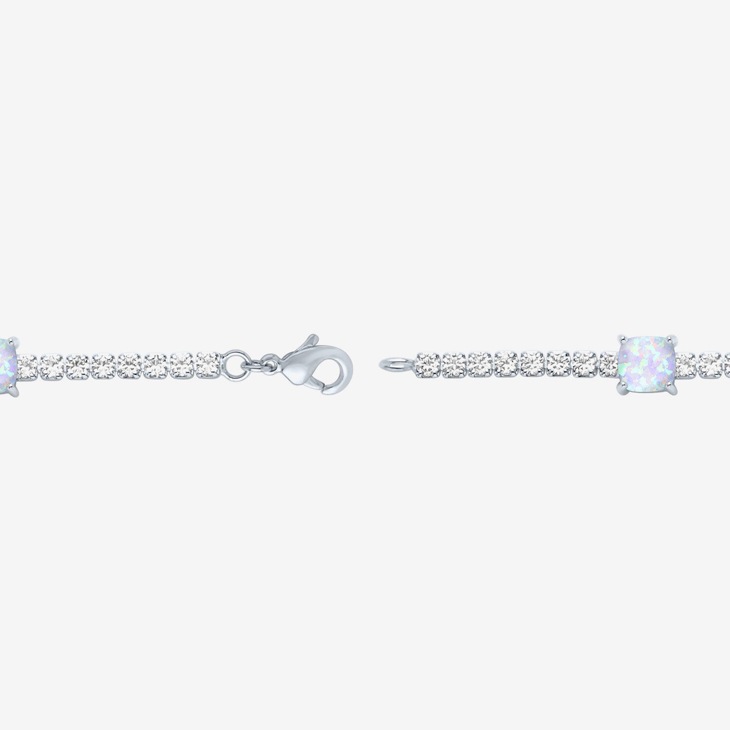 Yes, Please! Womens Pure Silver Over Brass 7.5 Inch Solid Chain Bracelet