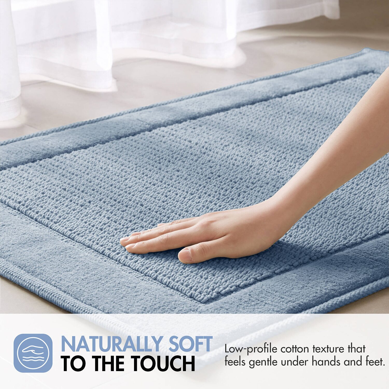 Madison Park Sanctuary Cotton Woven Bath Rug