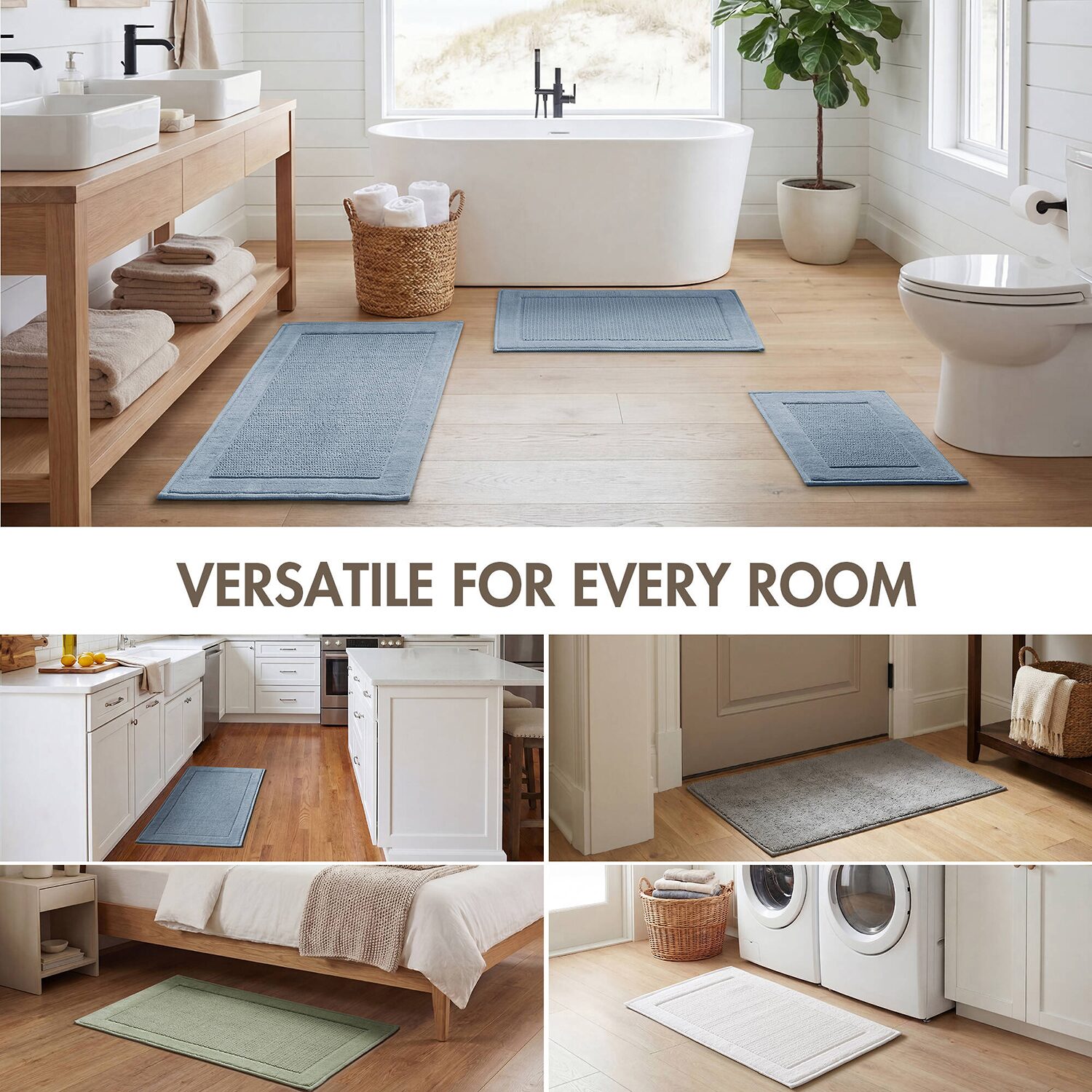 Madison Park Sanctuary Cotton Woven Bath Rug