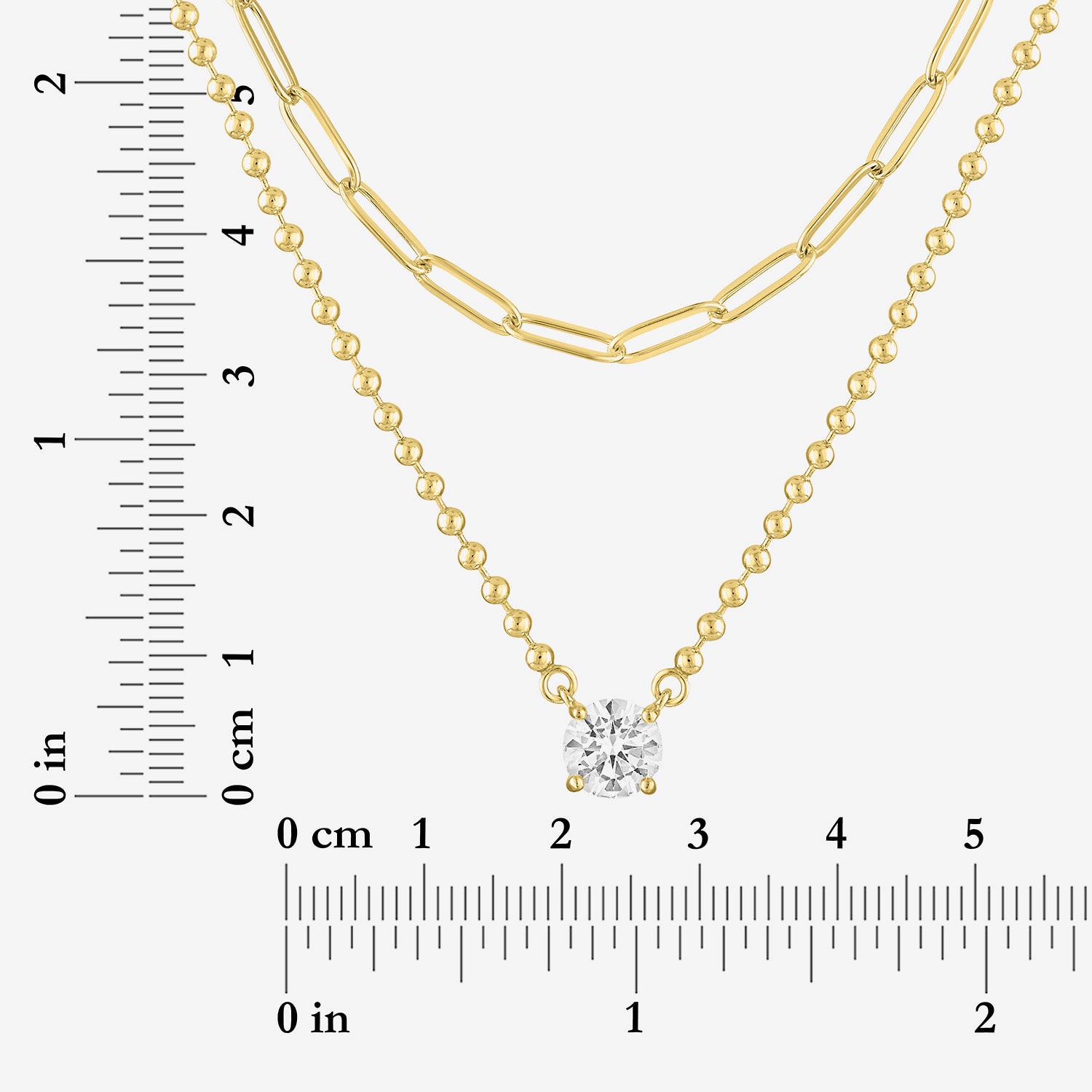 Yes, Please! Womens Lab Created White Sapphire 2-pc. Pendant Necklace Set