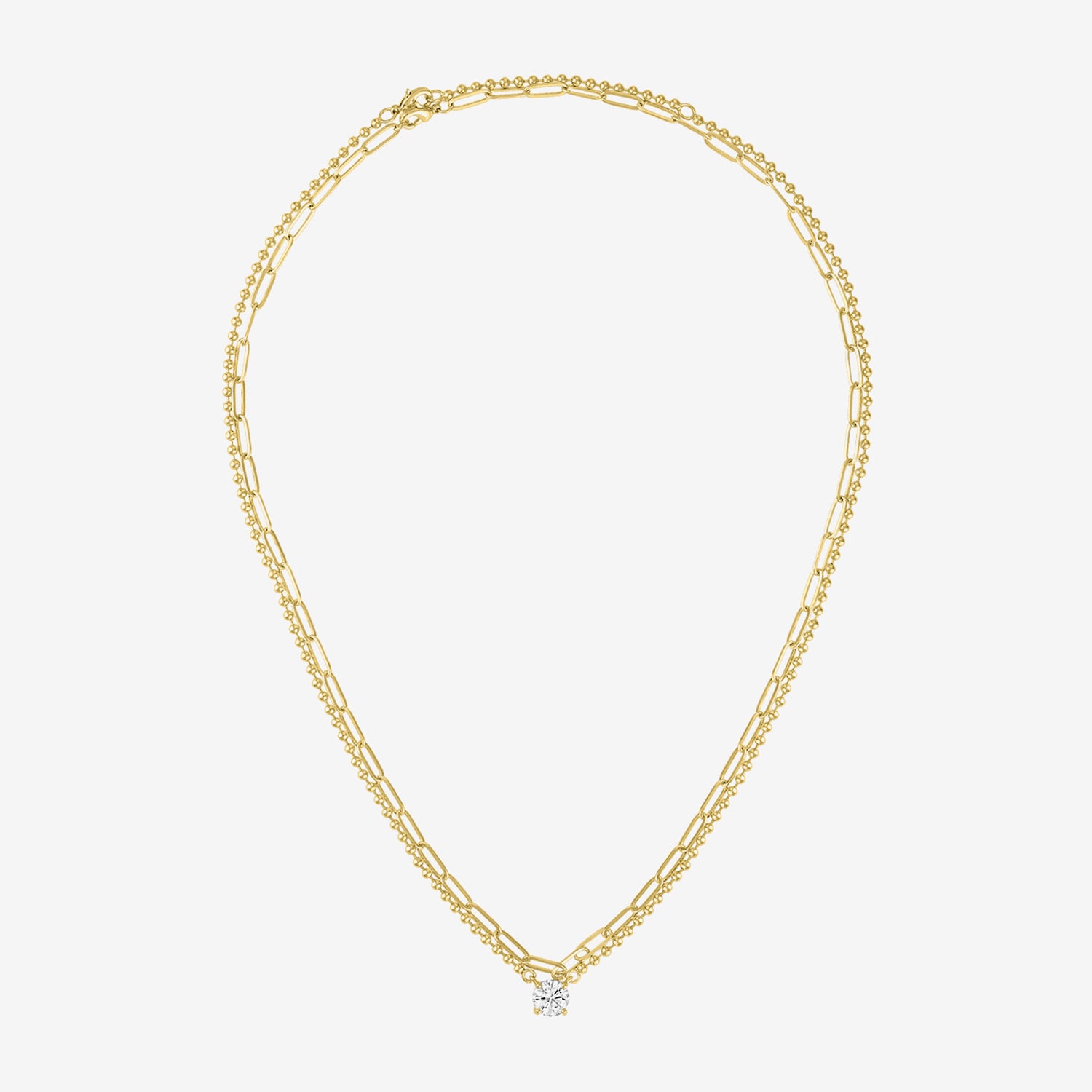 Yes, Please! Womens Lab Created White Sapphire 2-pc. Pendant Necklace Set