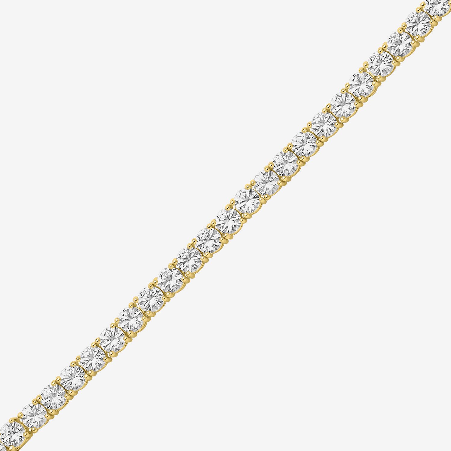 Yes, Please! Womens Lab Created White Sapphire Pure Silver Over Brass 7.5 Inch Tennis Bracelet