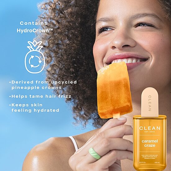 CLEAN Caramel Craze Hair&Body Perfume Mist, 8.0oz