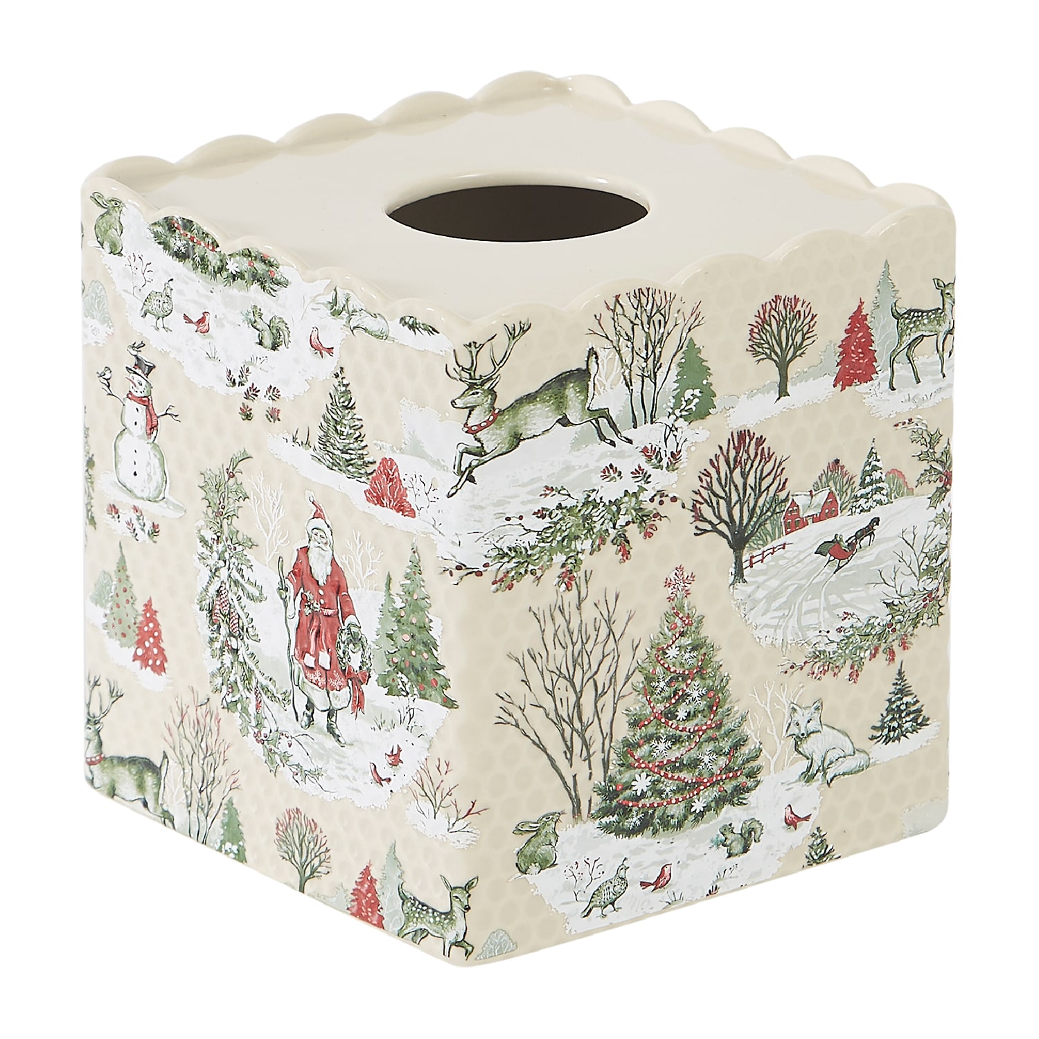 Avanti Yuletide Tissue Box Cover