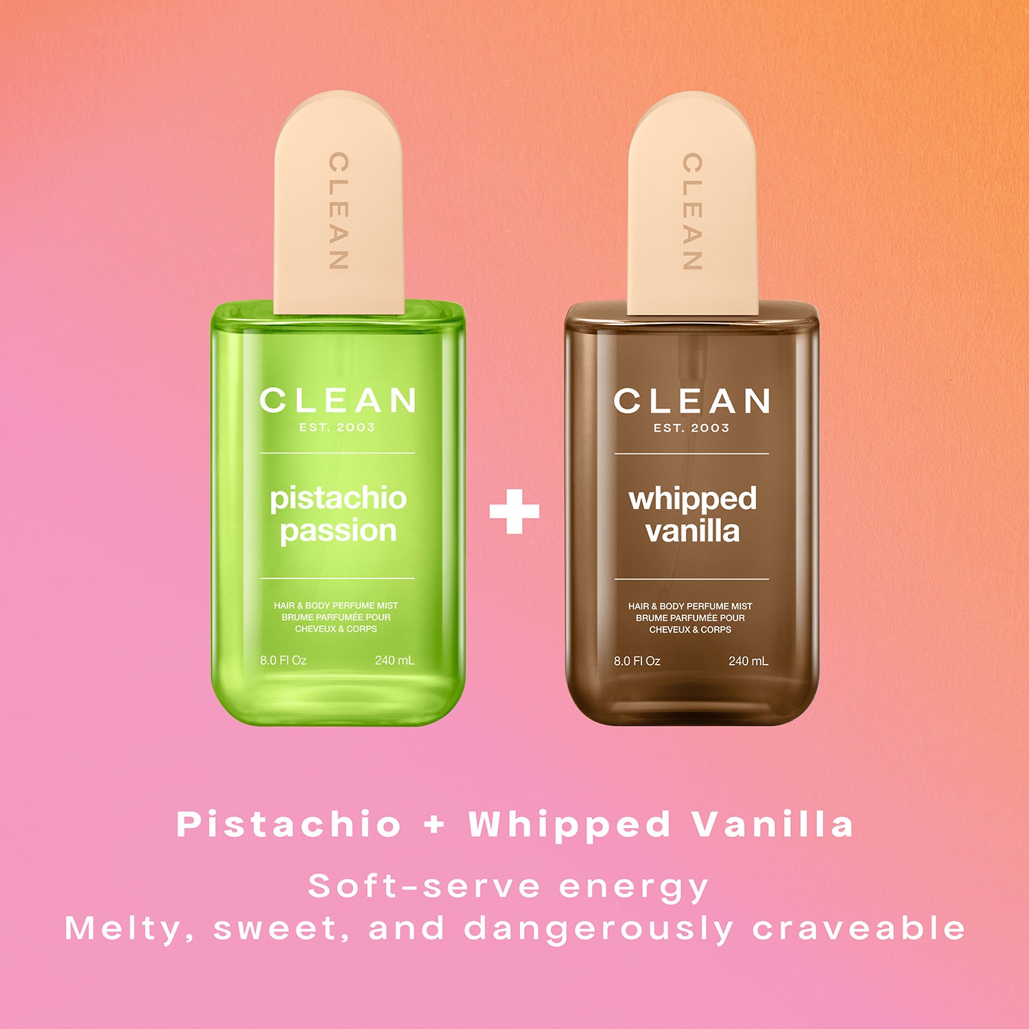 CLEAN Pistachio Passion Hair&Body Perfume Mist, 8.0oz