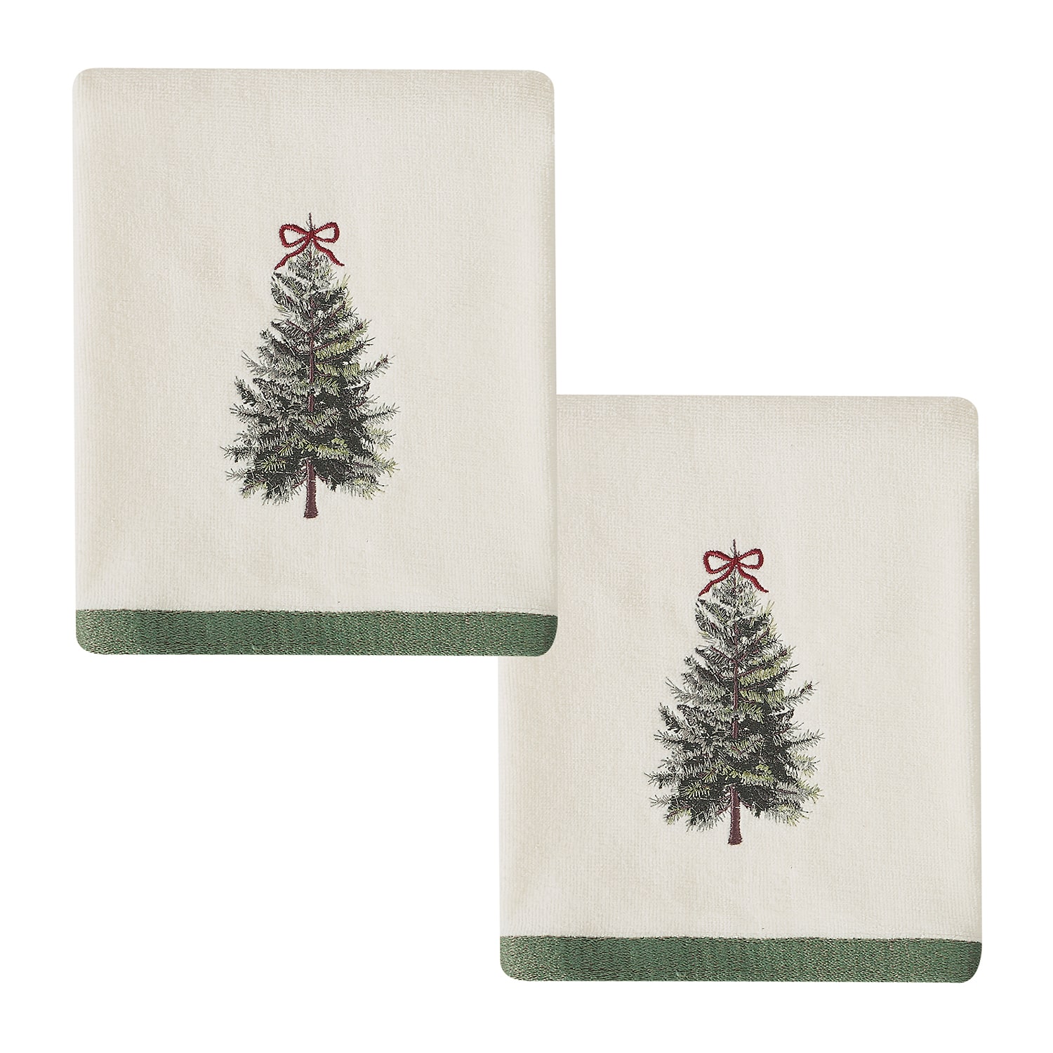 Avanti Snowy Pines 2 Pack Hand Towel