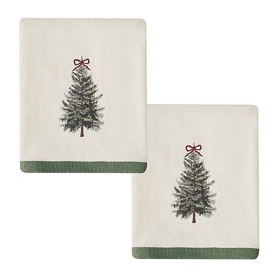 Avanti Snowy Pines 2 Pack Hand Towel