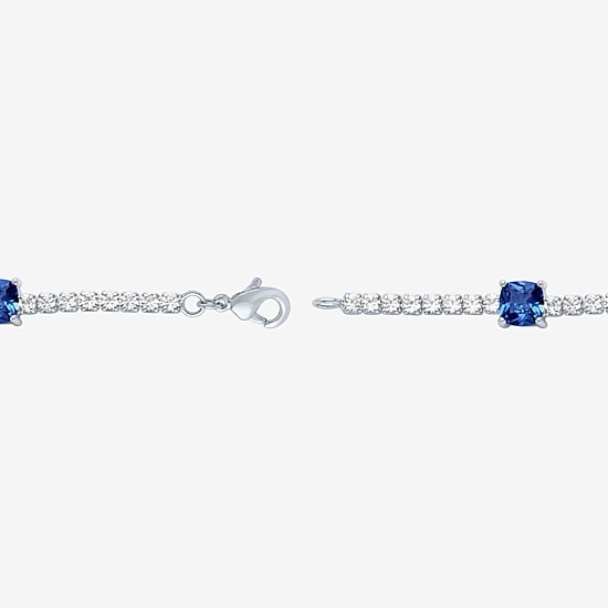Yes, Please! Womens Pure Silver Over Brass 7.5 Inch Solid Chain Bracelet