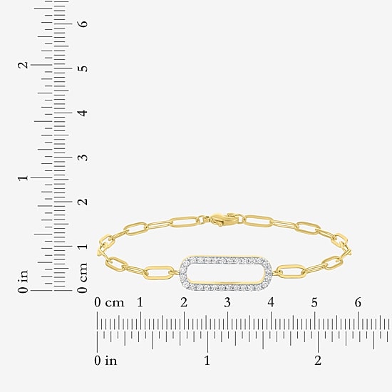 Yes, Please! Womens Lab Created White Sapphire 14K Gold Over Brass 2-pc. Jewelry Set
