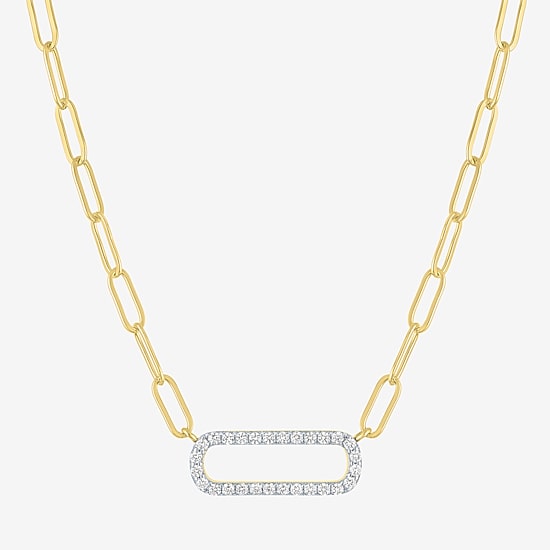 Yes, Please! Womens Lab Created White Sapphire 14K Gold Over Brass 2-pc. Jewelry Set