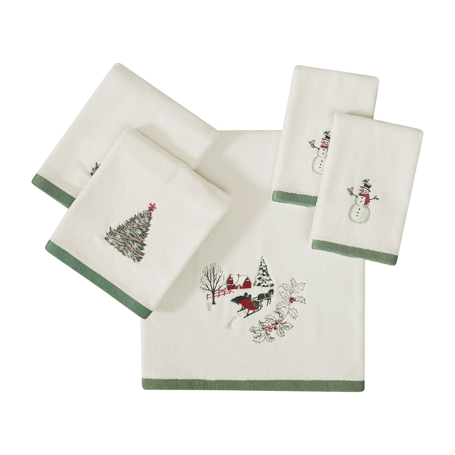 Avanti Yuletide 2 Pack Hand Towel
