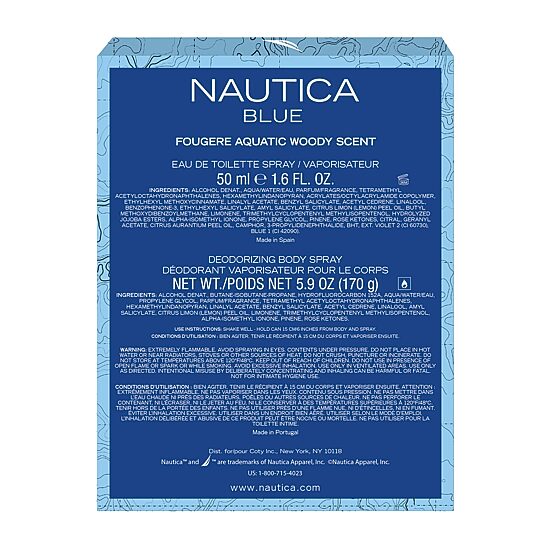 Nautica Blue Men's Eau de Toilette 2 pc. Giftset