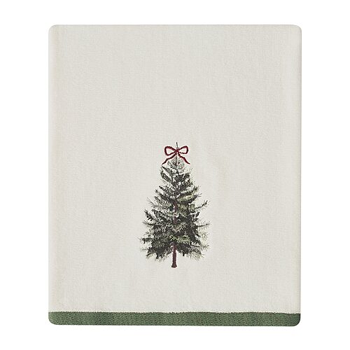 Avanti Snowy Pines Bath Towel In White
