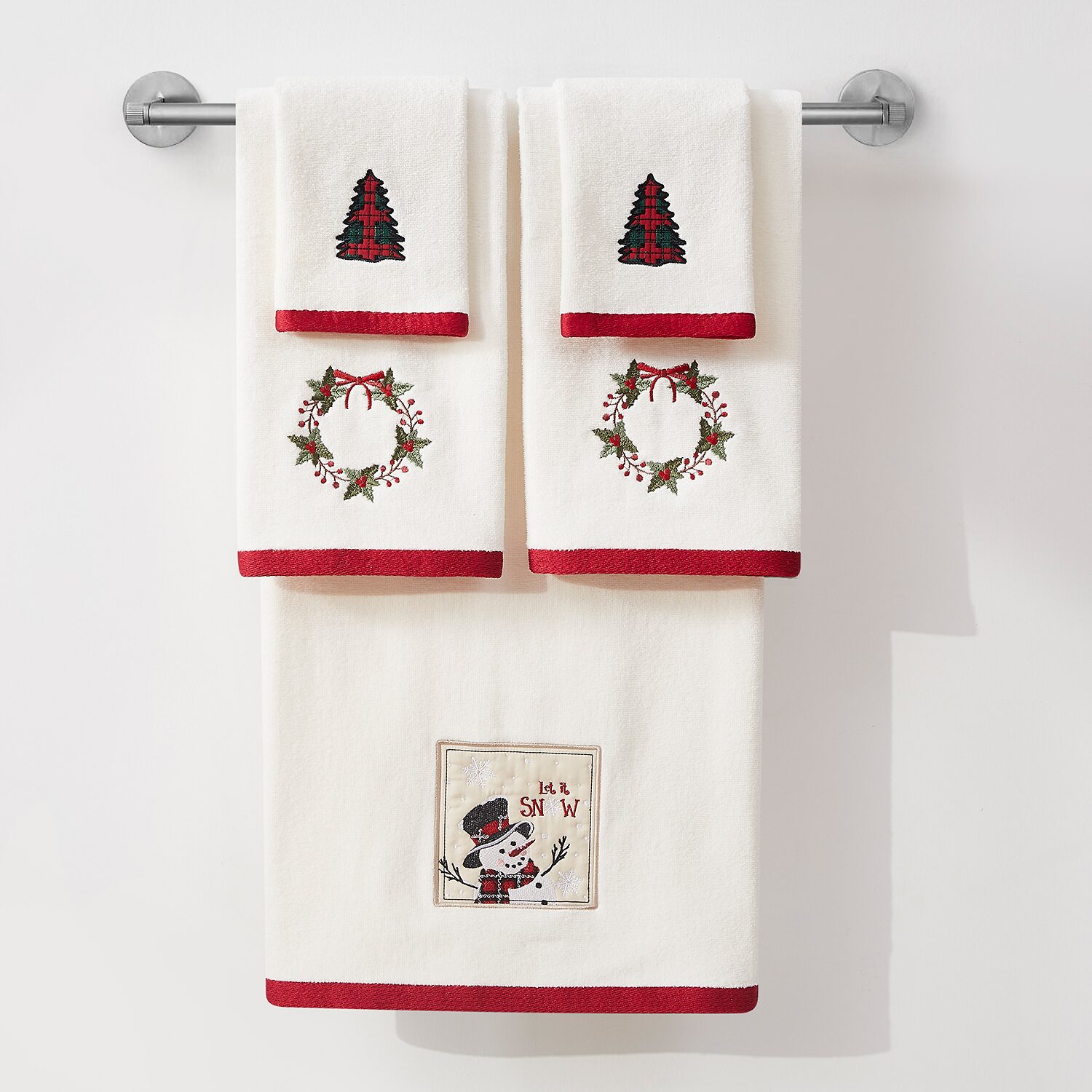 Avanti Patchwork Plaid 2 Pack Fingertip Towel