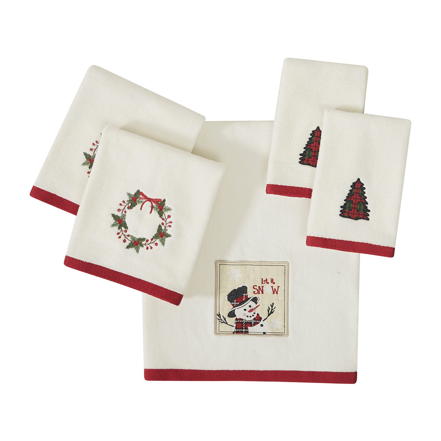 Avanti Patchwork Plaid 2 Pack Fingertip Towel