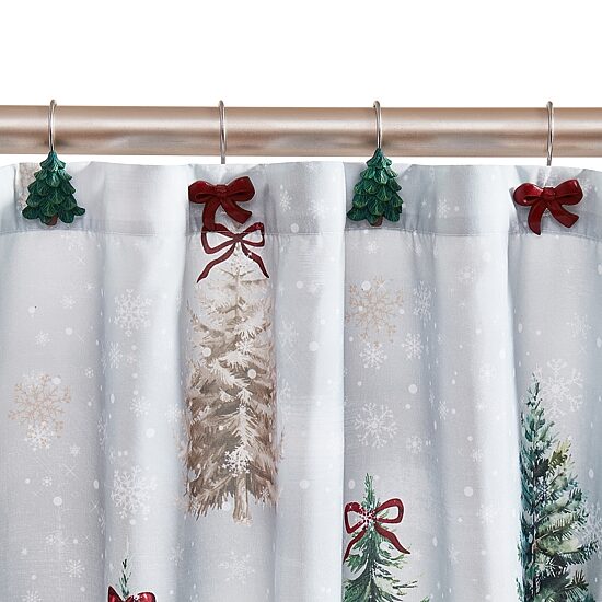 Avanti Snowy Pines Shower Curtain Hooks