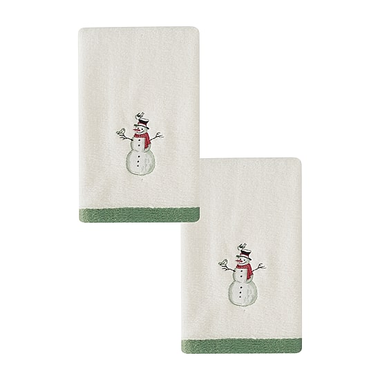 Avanti Yuletide 2 Pack Fingertip Towel