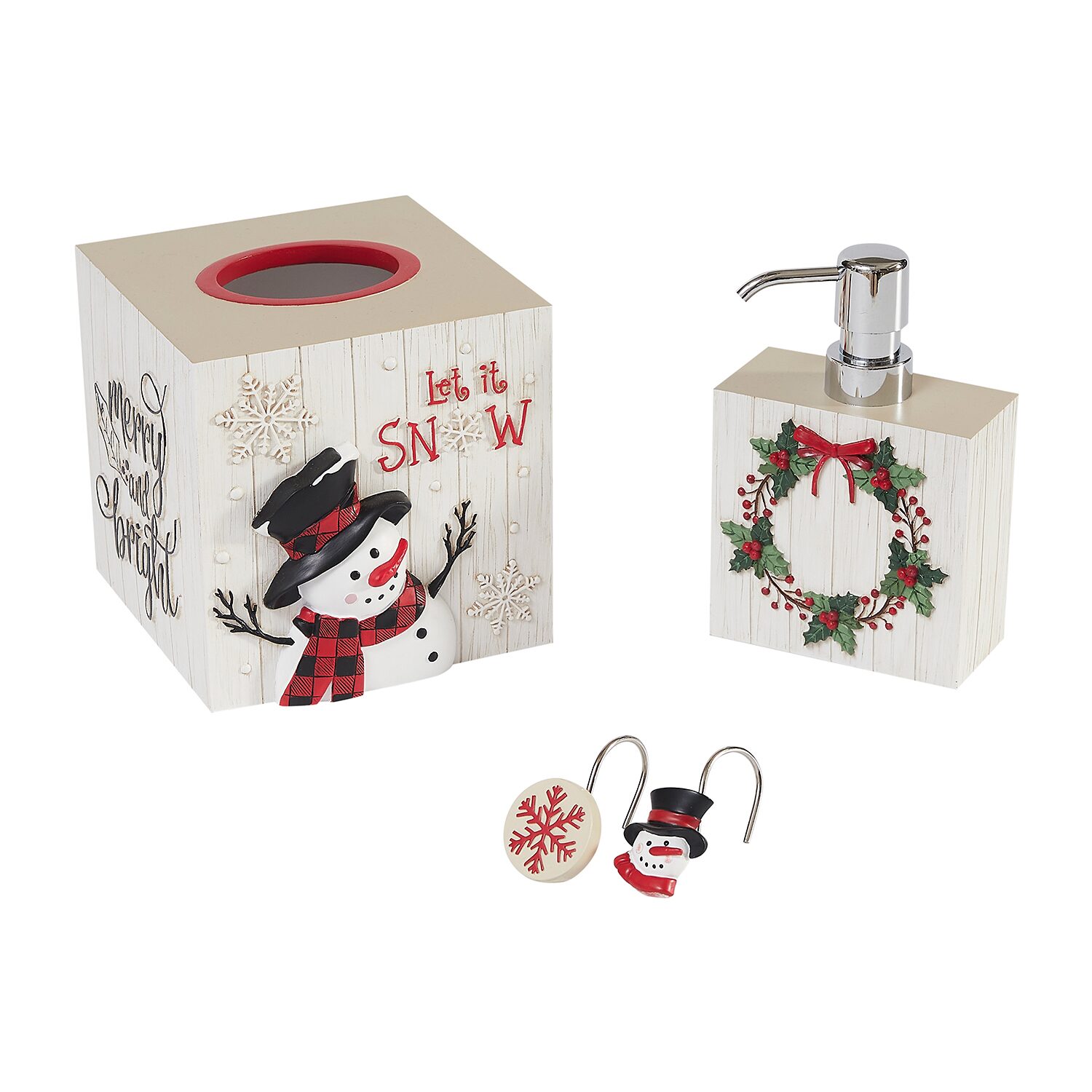 Avanti Patchwork Plaid Tissue Box Cover