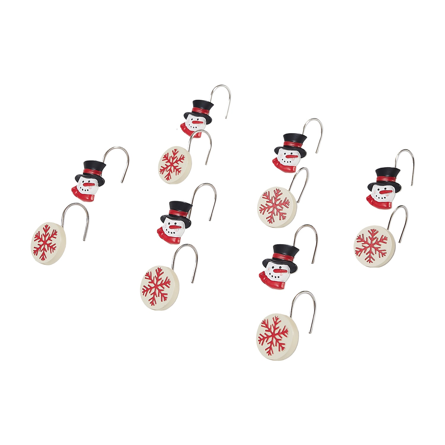 Avanti Patchwork Plaid Shower Curtain Hooks