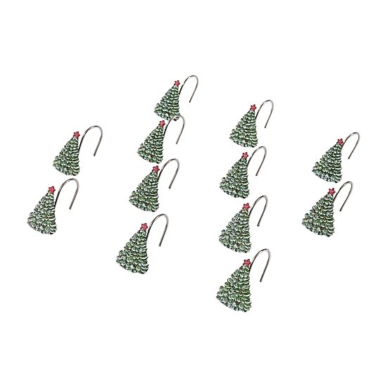 Avanti Yuletide Shower Curtain Hooks