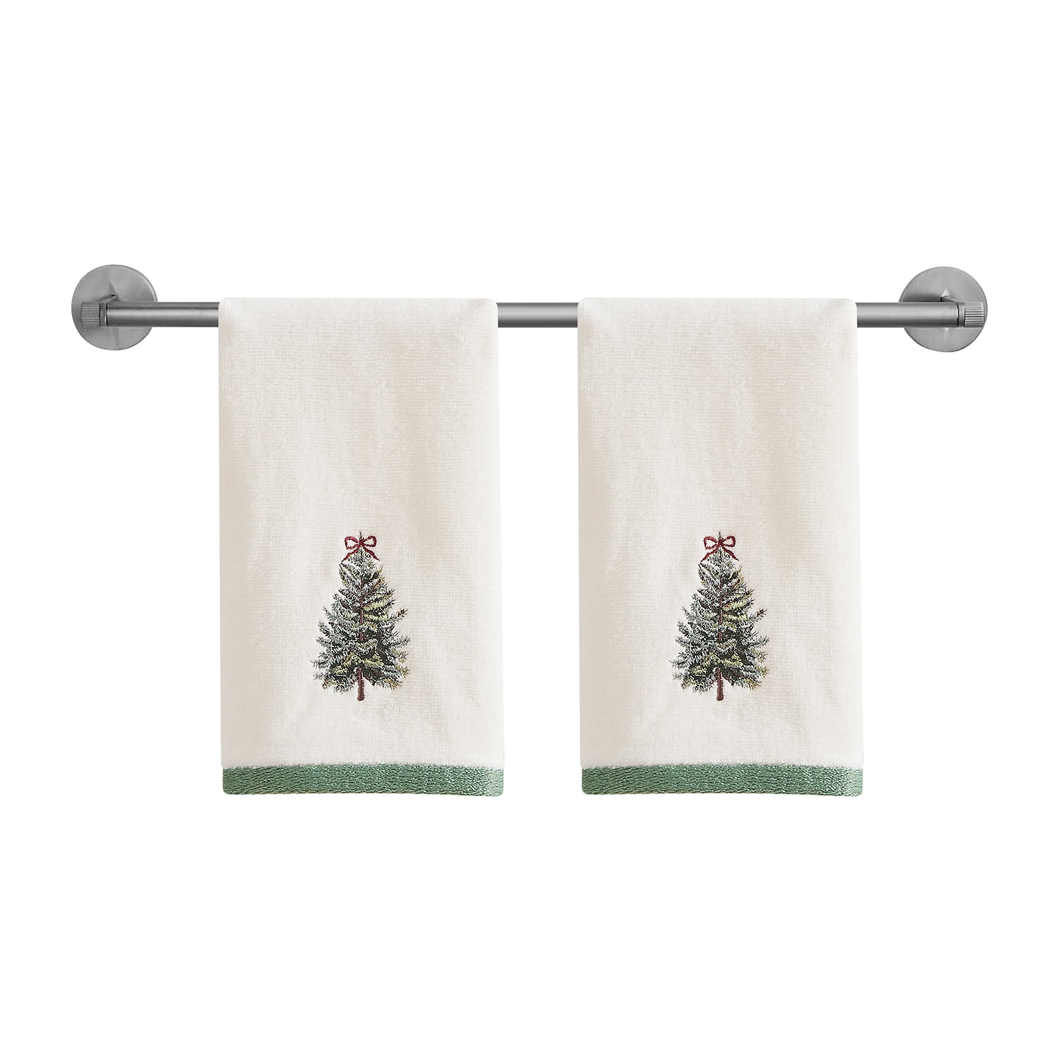 Avanti Snowy Pines 2 Pack Fingertip Towel