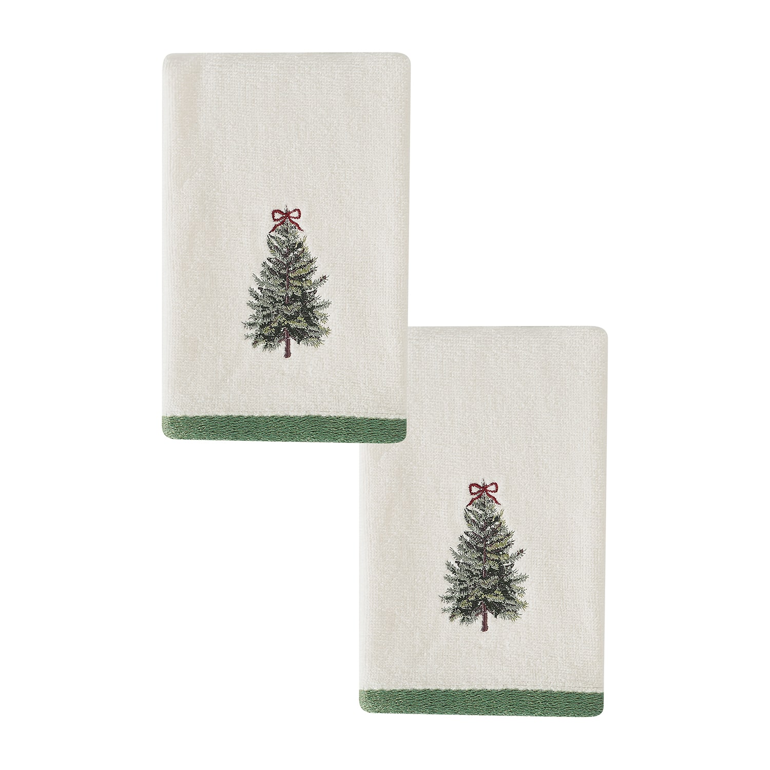 Avanti Snowy Pines 2 Pack Fingertip Towel