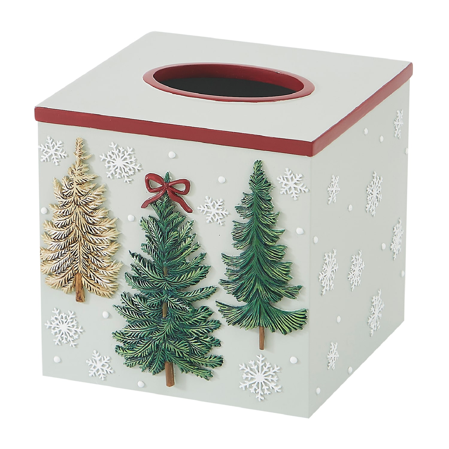Avanti Snowy Pines Tissue Box Cover