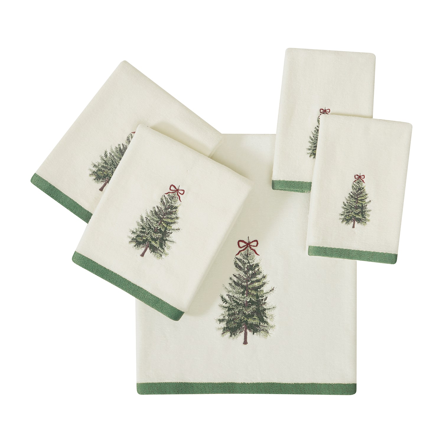 Avanti Snowy Pines 2 Pack Fingertip Towel