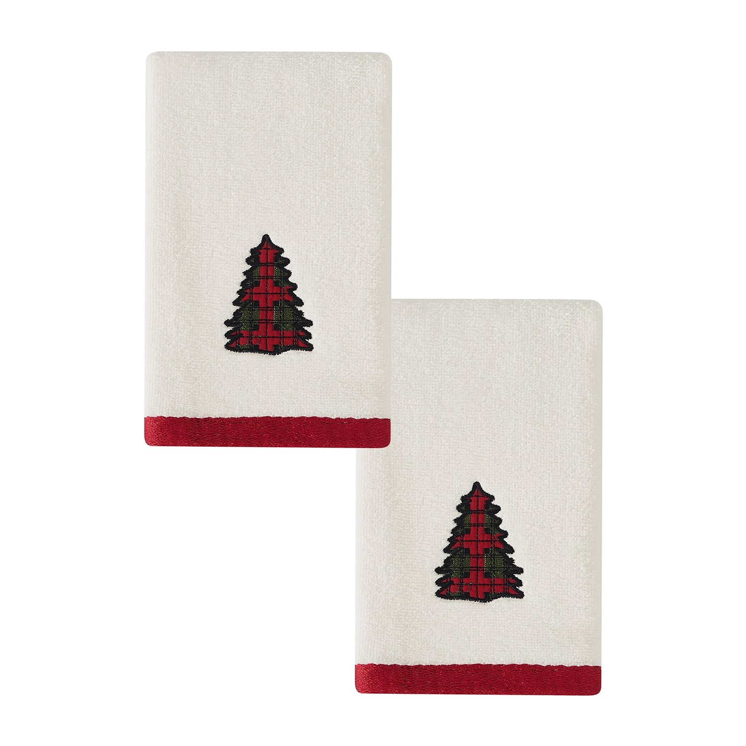 Avanti Patchwork Plaid 2 Pack Fingertip Towel