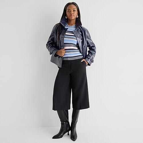 Worthington Womens Faux Leather Lightweight Jacket, X-large, Blue