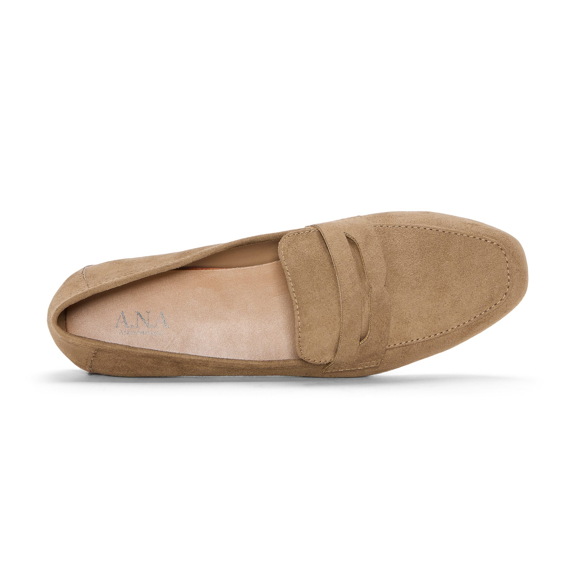 A.N.A Micro Suede Penny\N Womens Square Closed Toe Loafers