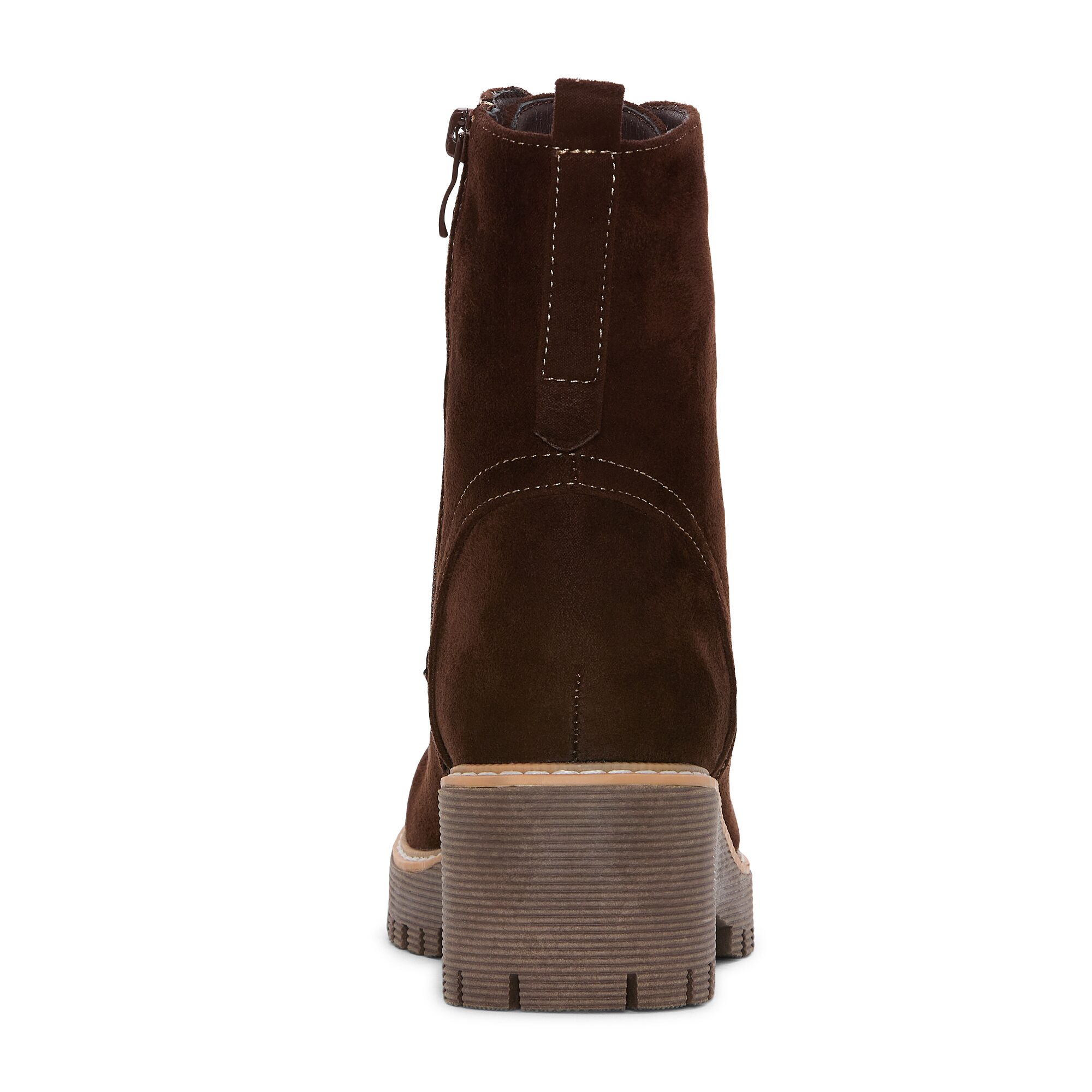 Dirty Laundry Womens Answers Block Heel Cushioned Combat Boots