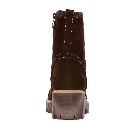 Dirty Laundry Womens Answers Block Heel Cushioned Combat Boots