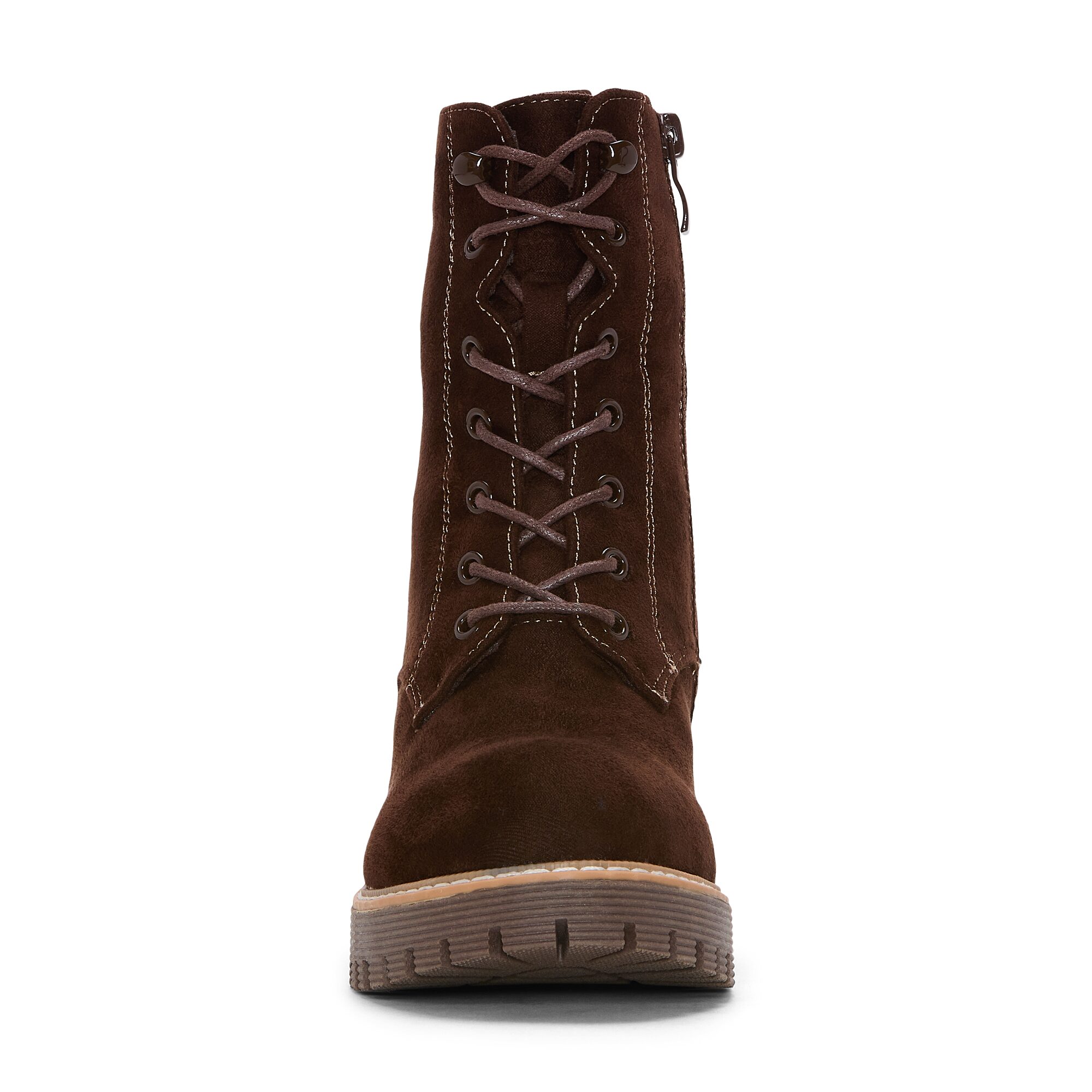Dirty Laundry Womens Answers Block Heel Cushioned Combat Boots