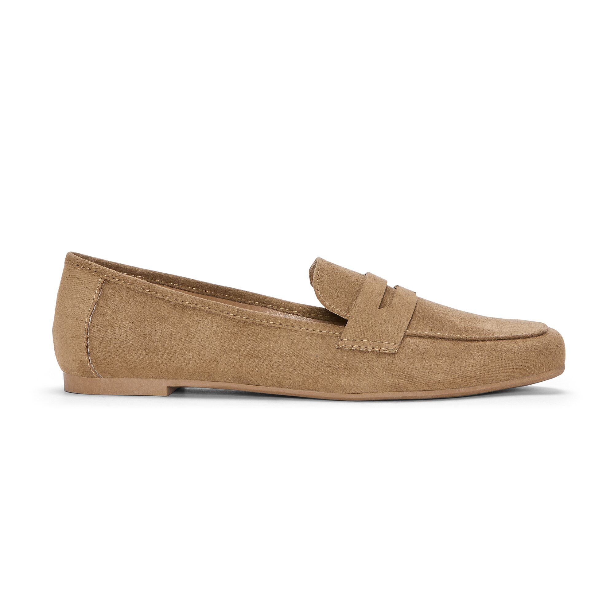 A.N.A Micro Suede Penny\N Womens Square Closed Toe Loafers