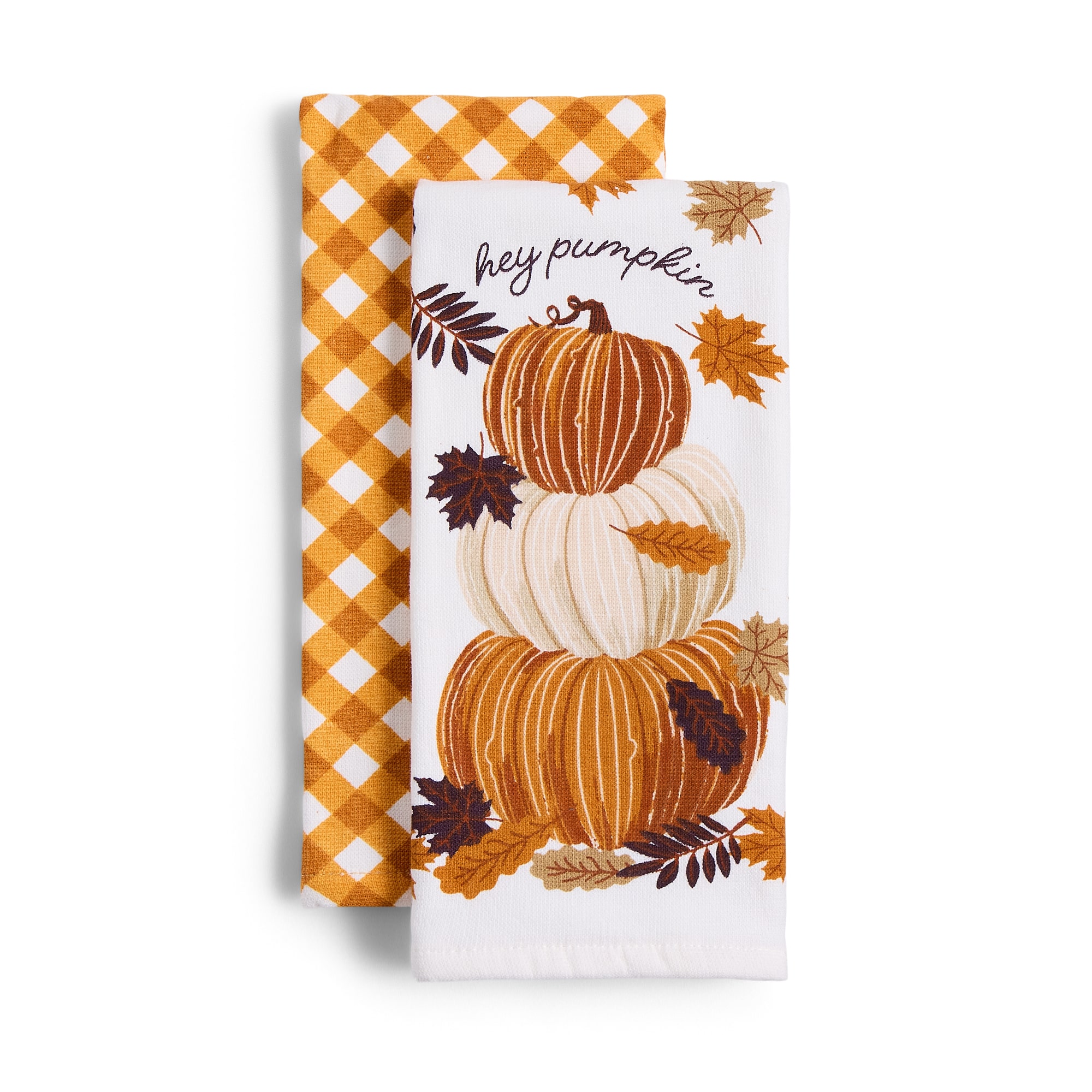 Layerings Hey Pumpkin Stack 2-pc. Kitchen Towel Set