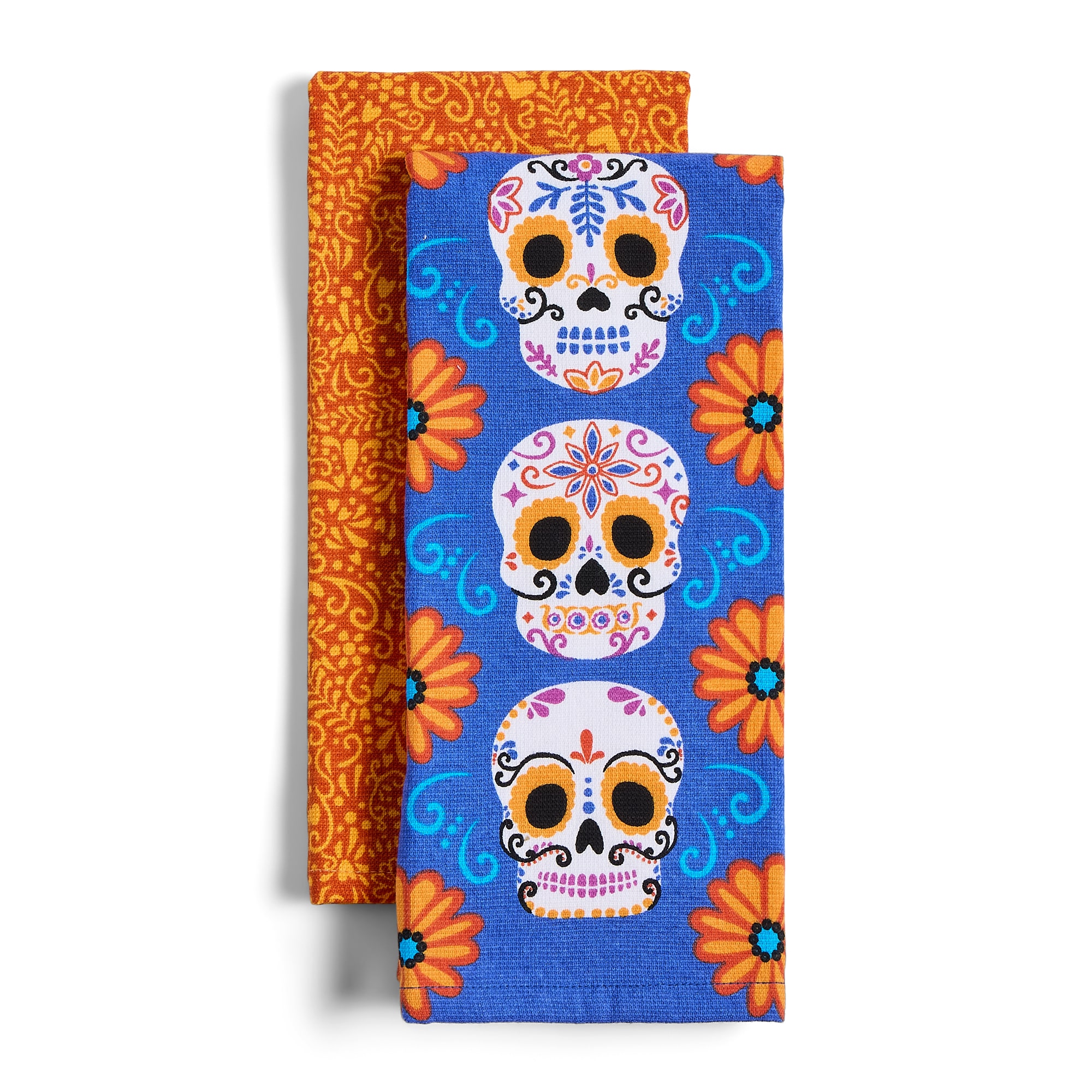 Layerings Sugar Skulls 2-pc. Kitchen Towel Set