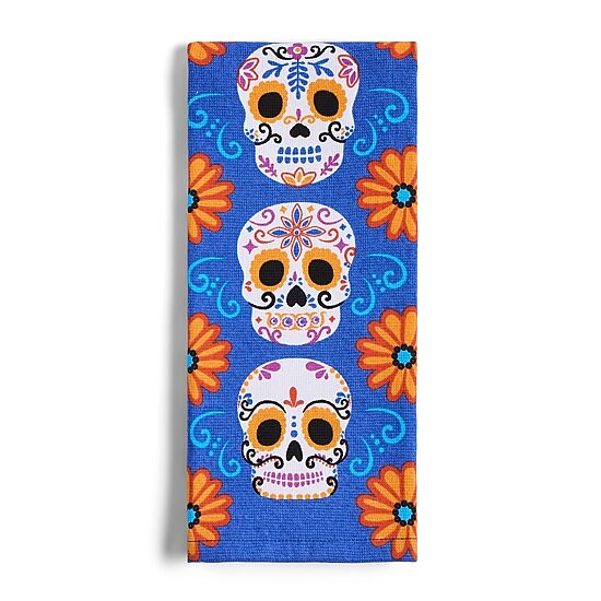 Layerings Sugar Skulls 2-pc. Kitchen Towel Set