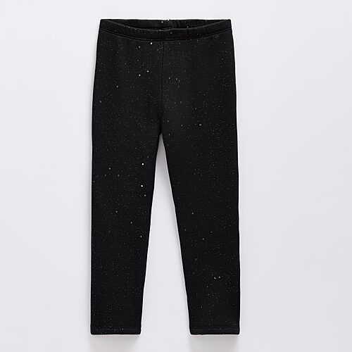 Okie Dokie Toddler & Little Girls Fleece Skinny Full Length Leggings, 6x, Black