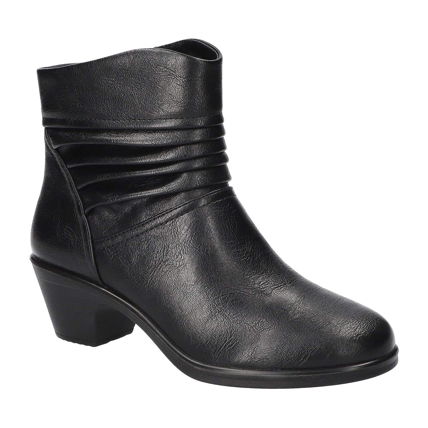 Easy Street Womens Bess Block Heel Booties