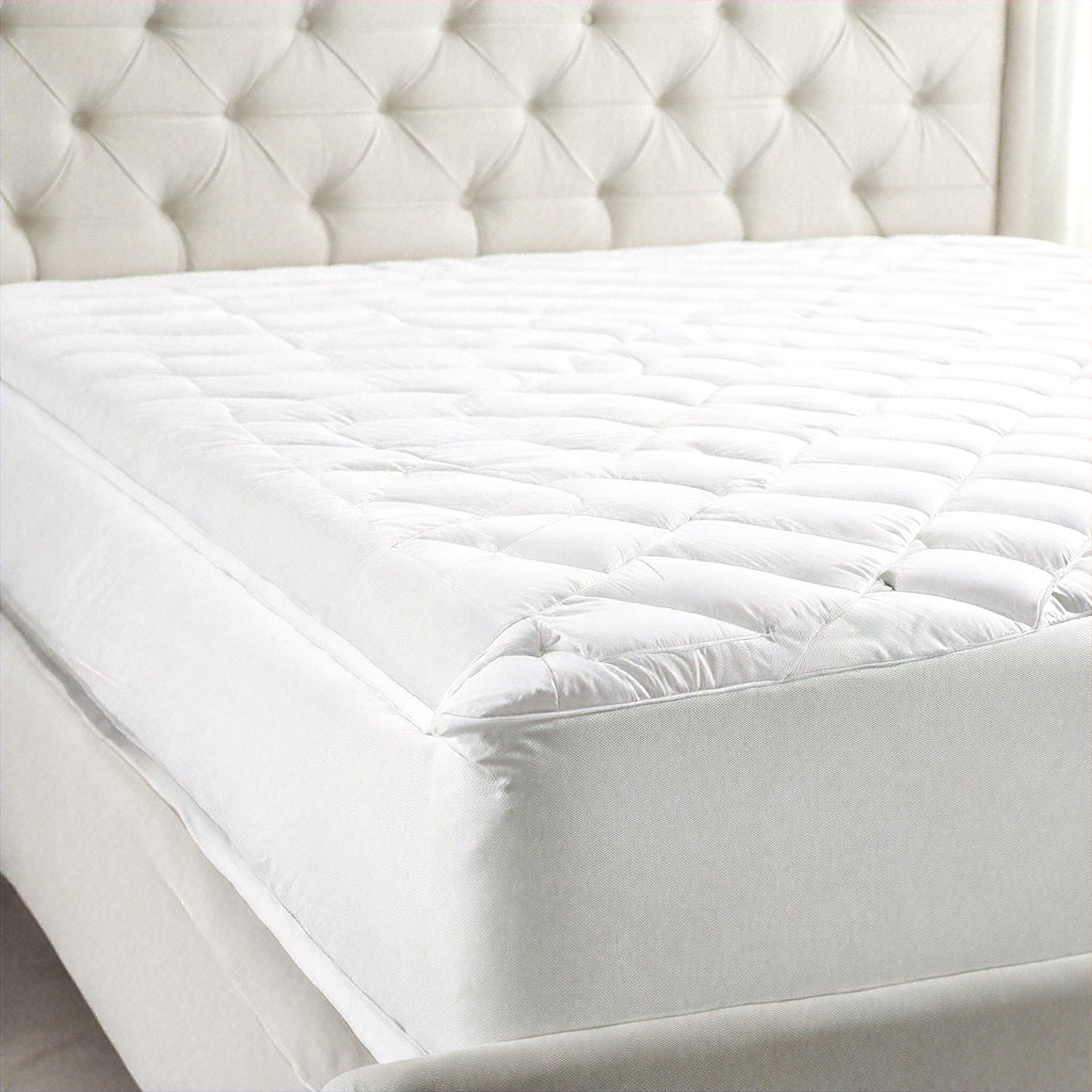 Pointehaven Cotton Percale Hypoallergenic Mattress Pad